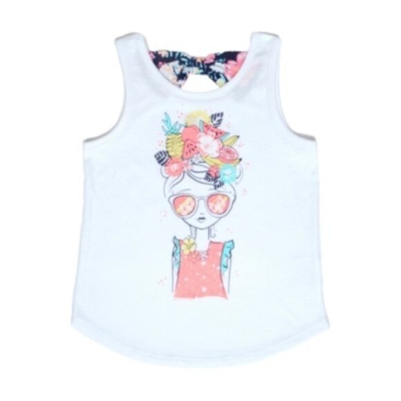 Epic Threads Other - Epic Threads Little Girls Graphic BowLittle Girls Graphic Bow Back Tank Size 6X